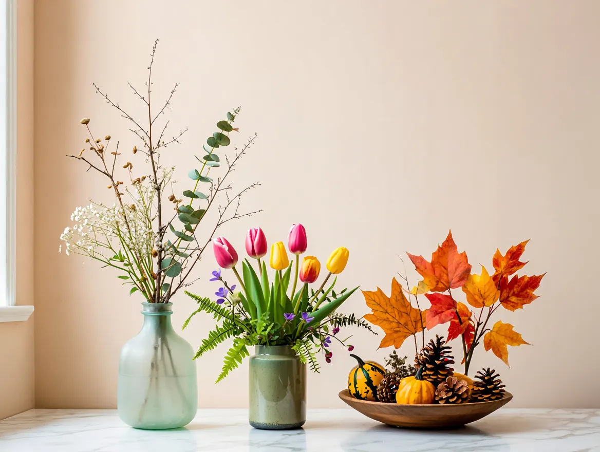 Sesongkolleksjoner med plantearrangementer